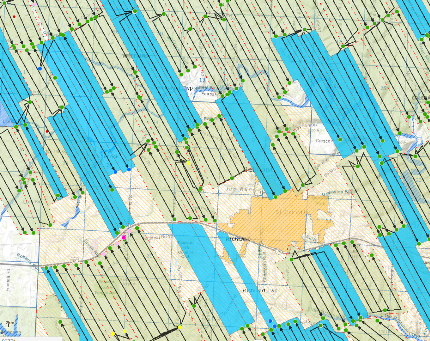 Detailed leasing operations map